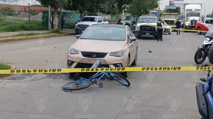 Muere ciclista atropellado en glorieta de Megabandera